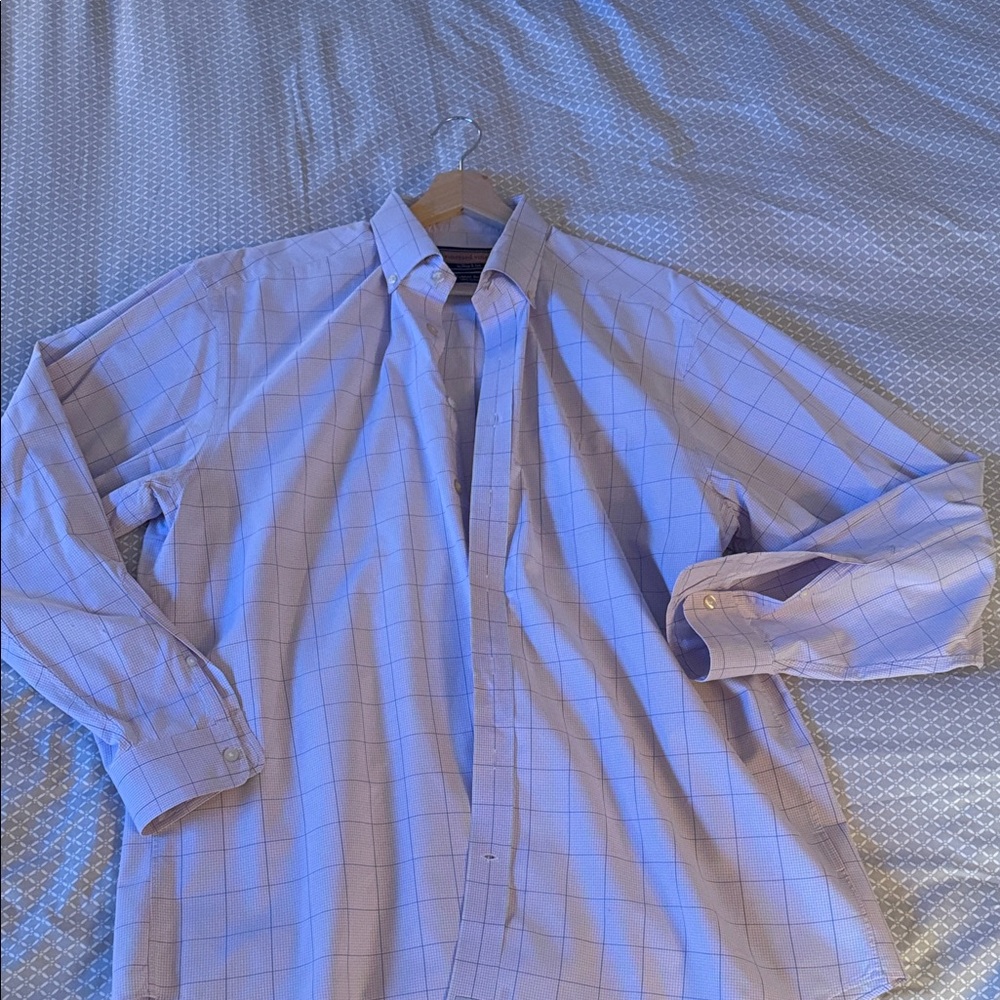 Vineyard Vines Lavender Check Dress Shirt